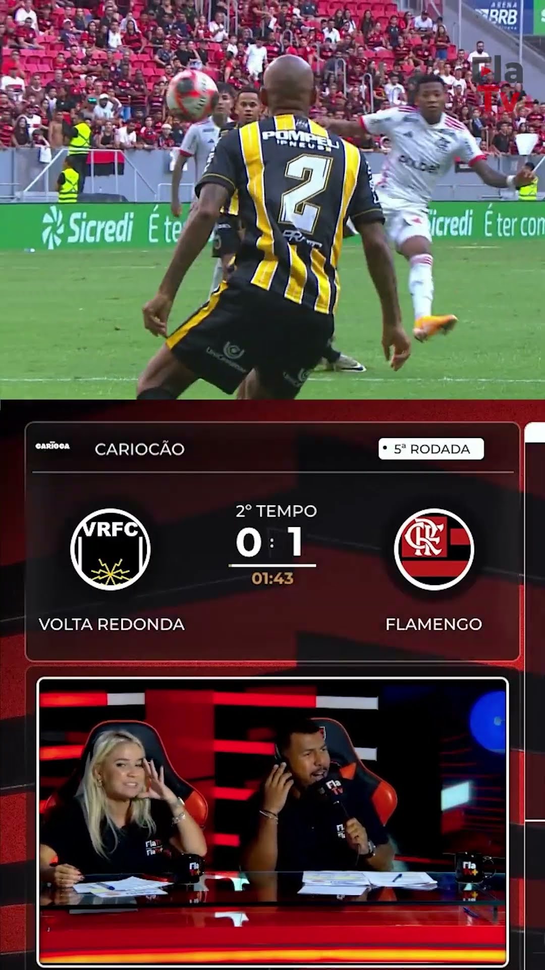 Volta Redonda 0x2 Flamengo | Plata #gols  #flatv #flamengo