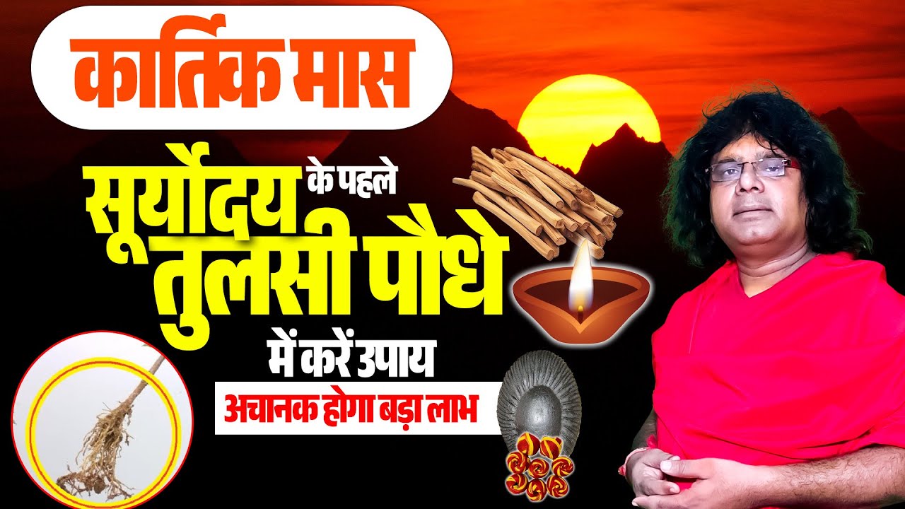 कार्तिक मास, सूर्योदय के पहले तुलसी पौधे में करें उपाय, अचानक होगा बड़ा लाभ | Shri Kaushik Ji Maharaj