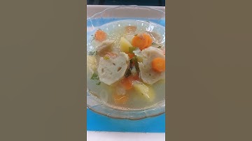 Masakan Sayur Sop Bening Bakso Enak Dan Simpel | #Shorts Food