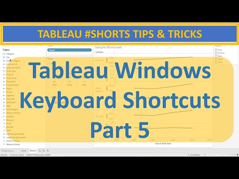 Essential Windows Keyboard Shortcuts for Tableau Desktop & Tableau Public - Part 5 #shorts #Tableau