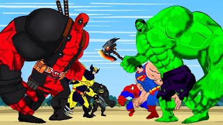 DEADPOOL VS HULK, SUPERMAN, SPIDERMAN, Wolverine: Who Is The King Of Super Heroes?