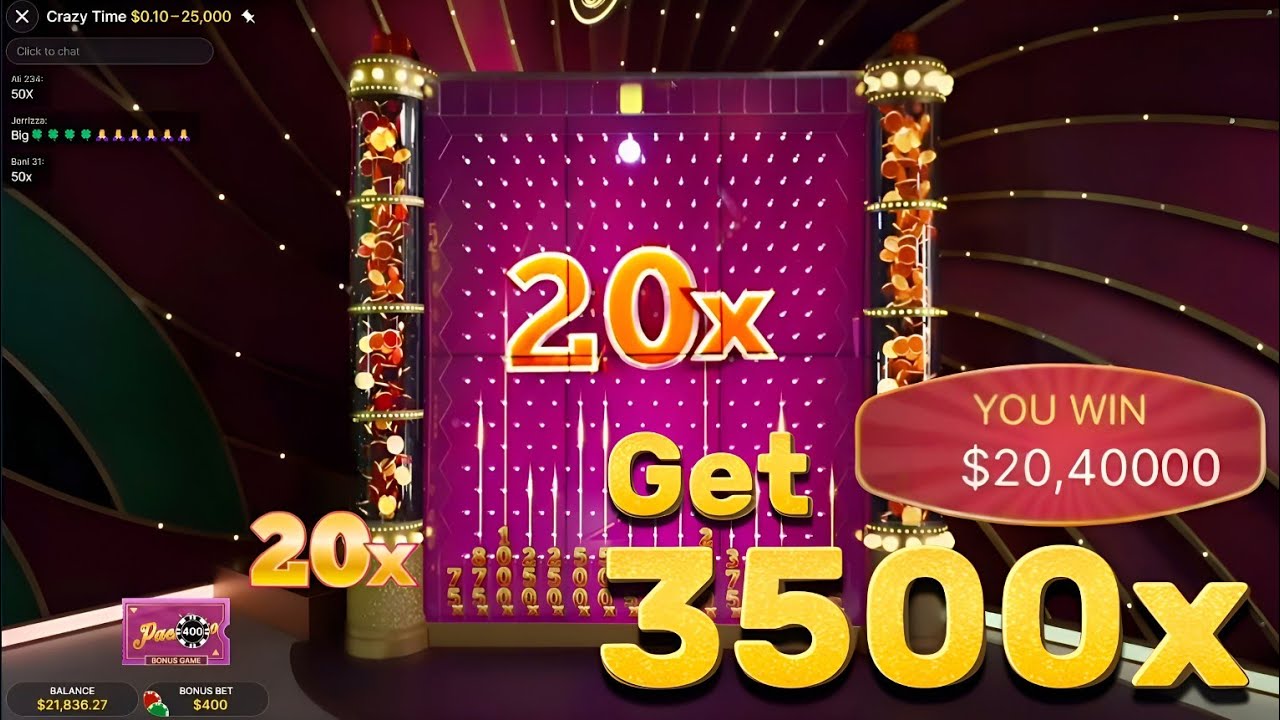 Crazy Time Big Win Today,Oh My God ! PC Topslot 20X ! 3500X,3500X,2000X ...