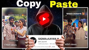 best youtube channel ideas| copy paste youtube channel idea | copy paste video on youtube 