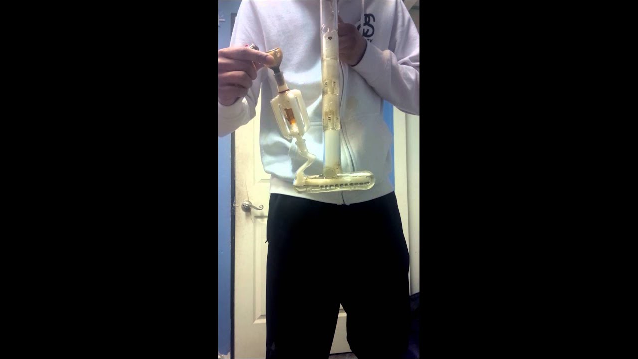 New crazy triple perc fat bong rip