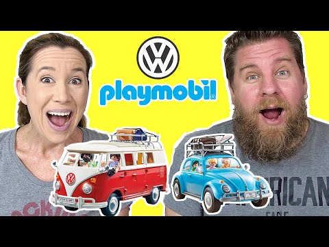 Playmobil Volkswagen T1 Camping Bus & Beetle