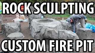 Custom Rock Sculpting  Fire Pit  MACNAK Construction