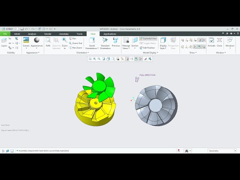 Surfacing in Creo parametric fan mould splitting