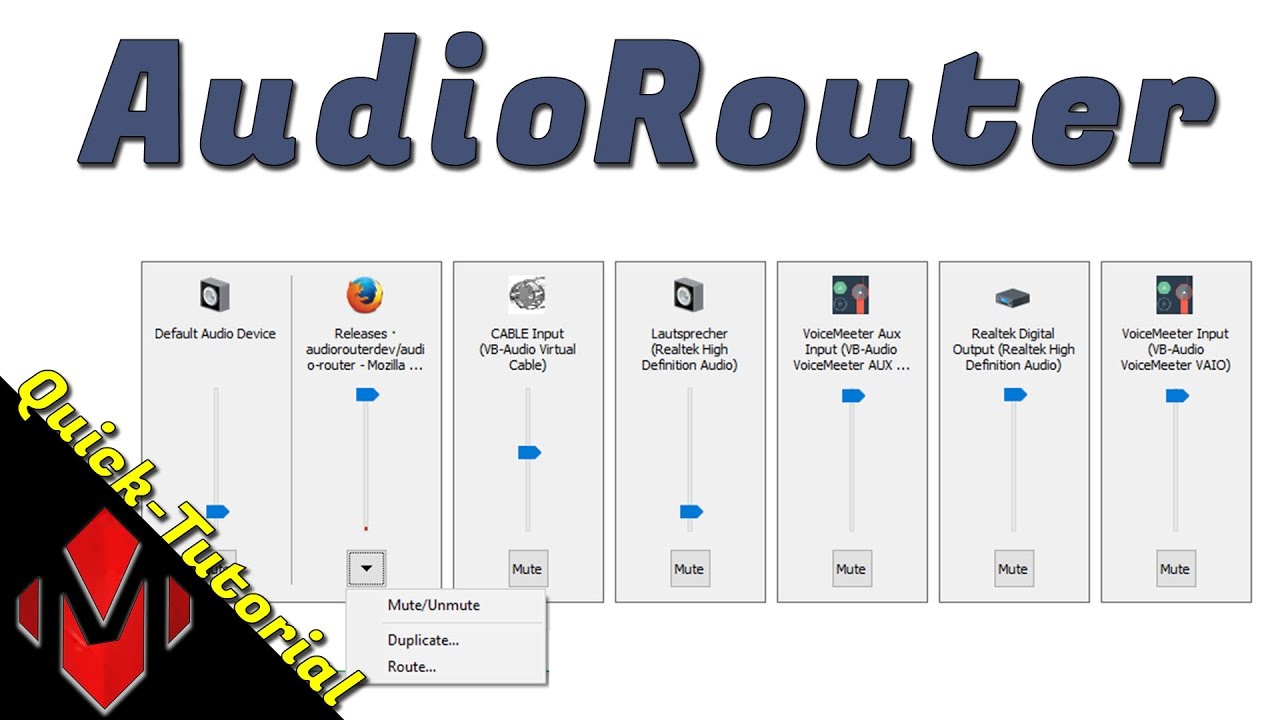 AudioRouter [ Audio Eingänge / Ausgänge selbst bestimmen ] | ProjectMakers  - YouTube
