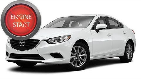 Open and Start push-button start model Mazda, 2014 and newer, with a dead key fob battery.