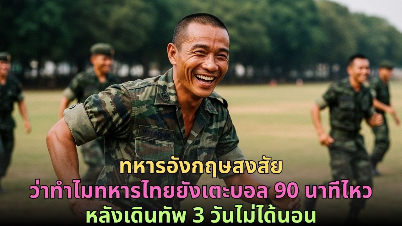 ทหารอังกฤษงงว่าทำไมทหารไทยยังเตะฟุตบอลครบ 90 นาที หลังเดินทัพต่อเนื่อง 3 วันไม่ได้นอน