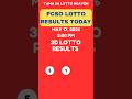 3D LOTTO DRAW RESULTS TODAY 2PM MAY 17, 2026