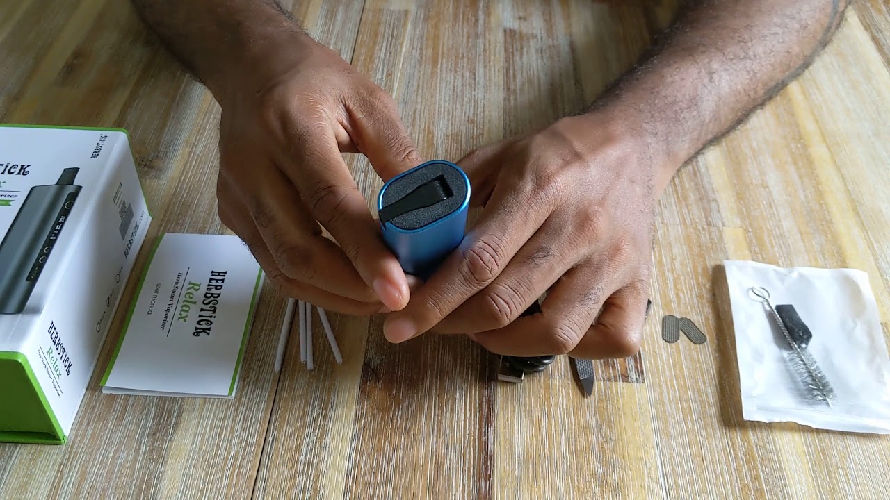 CigGo Herbstick Relax Dry Herb Vaporizer - What's in the box & instructions how to use