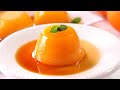 Flan de Naranja (Sin Horno) con solo 4 Ingredientes