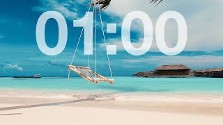 1 Minute Timer with gentle alarm ⏰ | NO MID-ROLL ADS