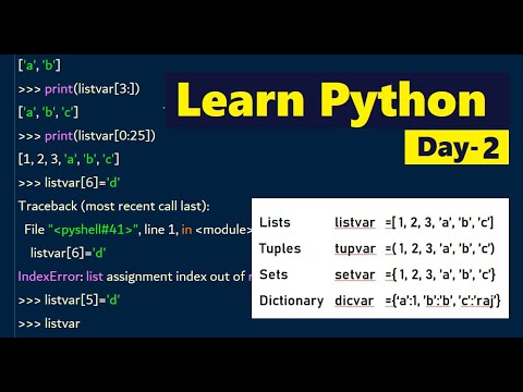 Learn Python Day02 with practical's | Python programming with source ...