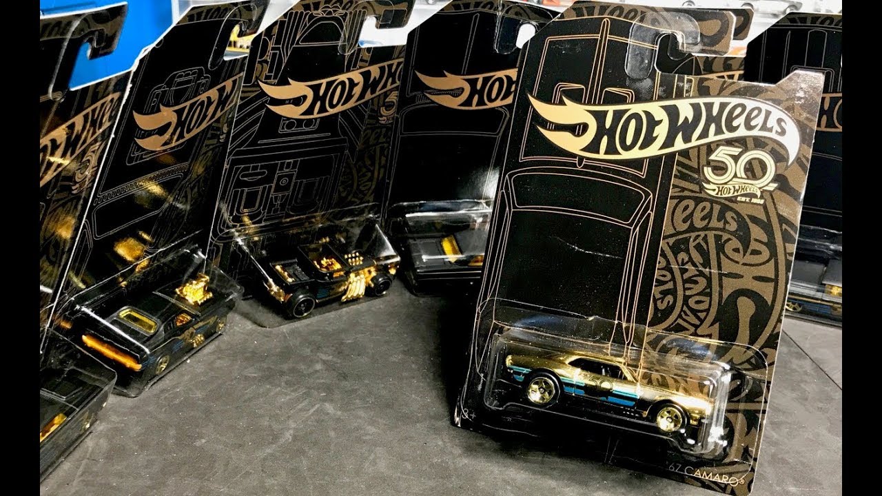 Lamley Preview 18 Hot Wheels Black Gold 50th Anniversary Collection Youtube