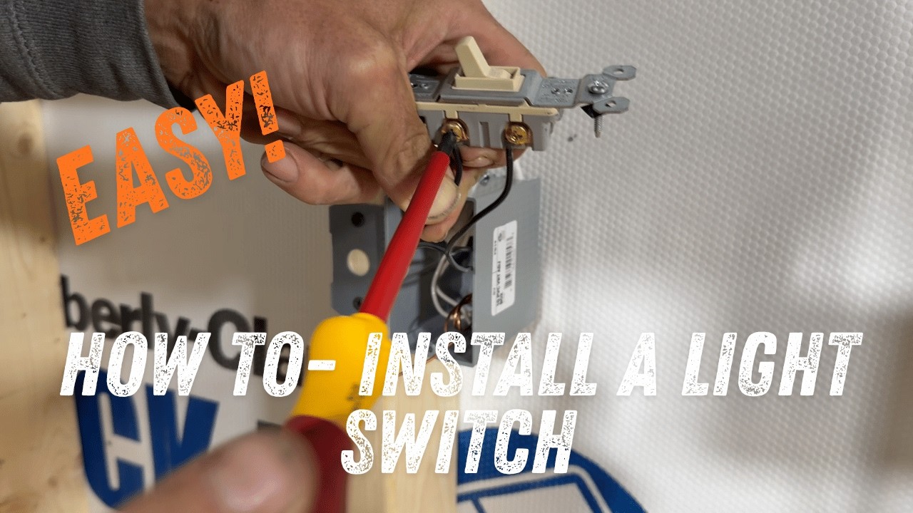 How To- replace a light switch - YouTube