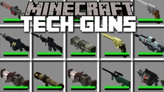 Minecraft TECH GUN MOD / PLAY WITH DEATH RAYS AND ZAP YOUR ENEMIES!! Minecraft screenshot 3