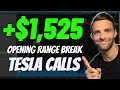 $1,525 Day Trading $TSLA Stock I Scalp Trading Strategy I Stocks and Options I How To Day Trade