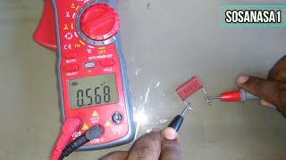 COMO MEDIR la capacitancia de un CAPACITOR/condensador de poliéster  con un Multimetro Digital