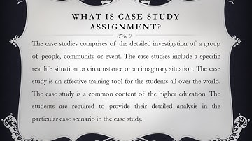 Where Can I Get Case Study Assignment Sample From Experts?