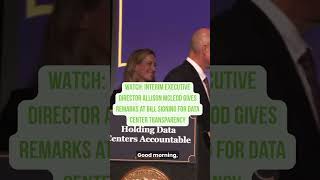 Watch: Interim Executive Director Allison McLeod Speaks at Bill Signing for Data Center Transparency