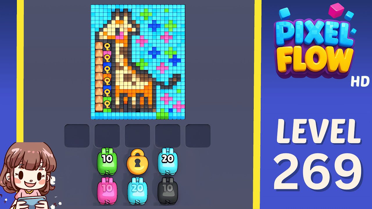Pixel Flow Level 269 Solution Walkthrough - YouTube