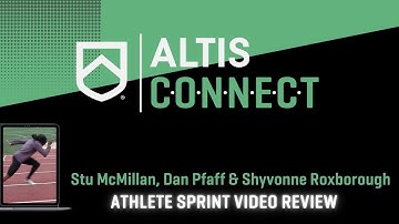 ALTIS Connect Shorts: Stuart McMillan & Dan Pfaff - Athlete Sprint Video Review