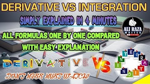 Derivative Vs Integral | Don’t Learn Integrals UNTIL You Watch This (Differentiation vs Integration)
