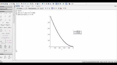 MAPLE Tutorial 1: Zoomed portion (Magnify) of graph in same graph manual handling