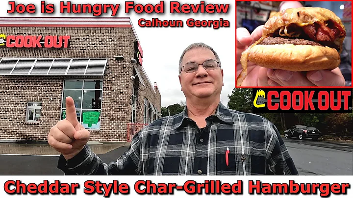 CookOut Cheddar Style Homemade Char-Grilled Hambur...