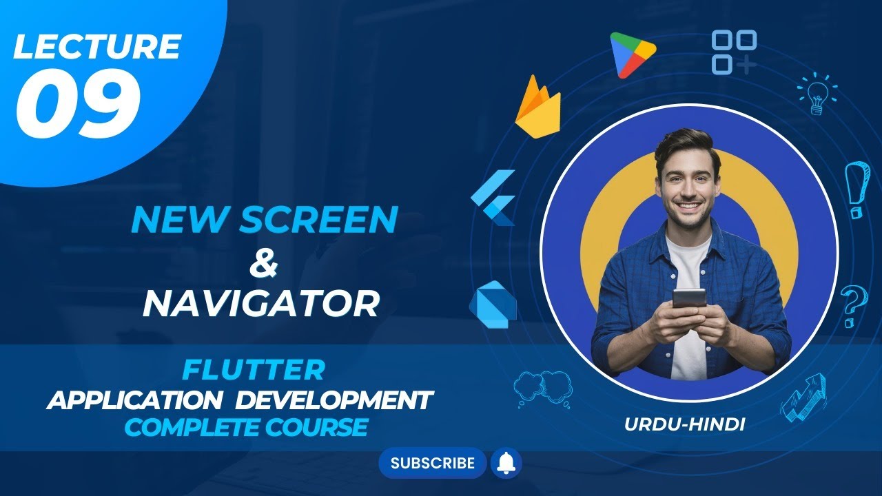 Create New Screen, Open Close Widget using Navigator| Flutter - YouTube