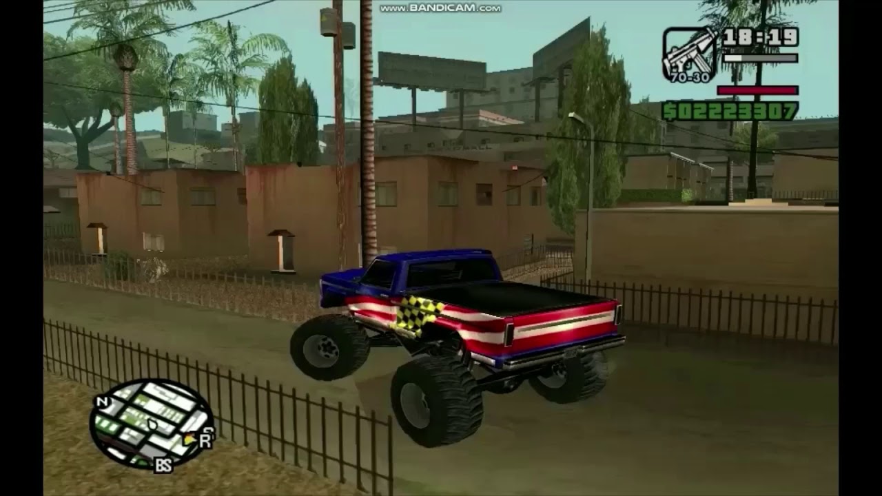 codigo do monster truck no gta san andreas