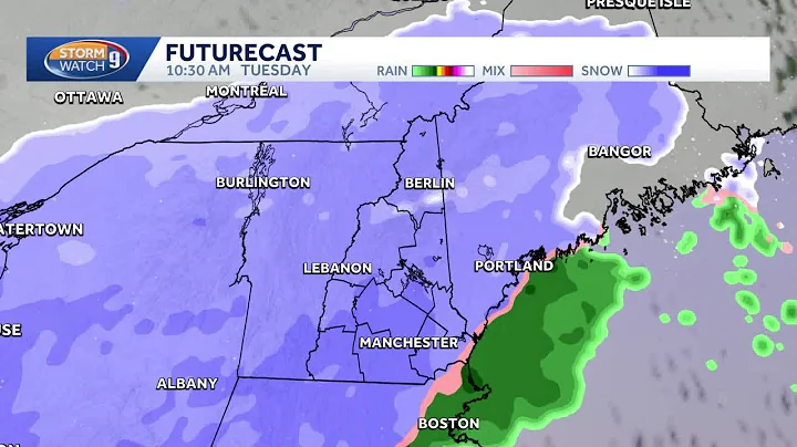 New Hampshire hourly weather: Track snow two days before Christmas