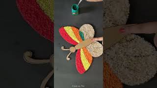 Butterfly Wall Hanging Craft For Home Decor shorts craft youtubeshorts homedecor ashortaday