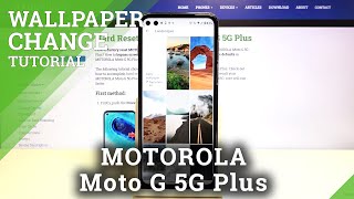 How to Change Wallpaper in Motorola Moto G 5G Plus- Set Up Display Photo screenshot 1