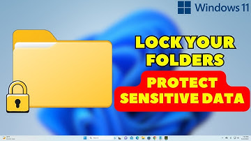 How to Lock Folder in Windows 11 or Windows 10 (EASY)