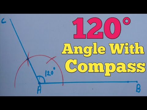How to construct a 120° angle with a compass
