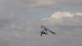 Dangerous powered hang gliding. "Seconds from death"