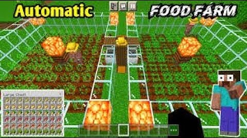 How To Make an AUTOMATIC Villager Food Farm (EASY) Minecraft #minecraft
