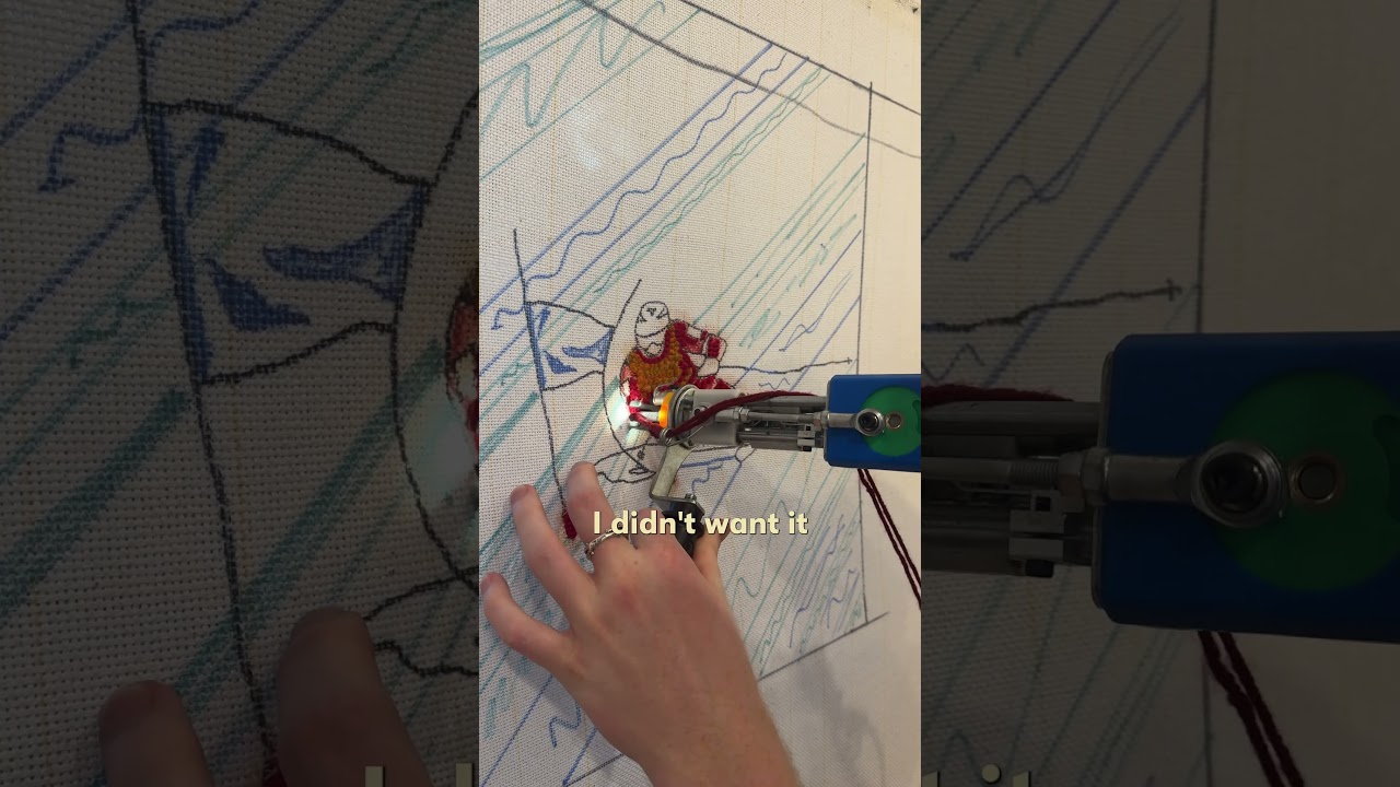 Alpine skiing, translated into texture. ⛷️