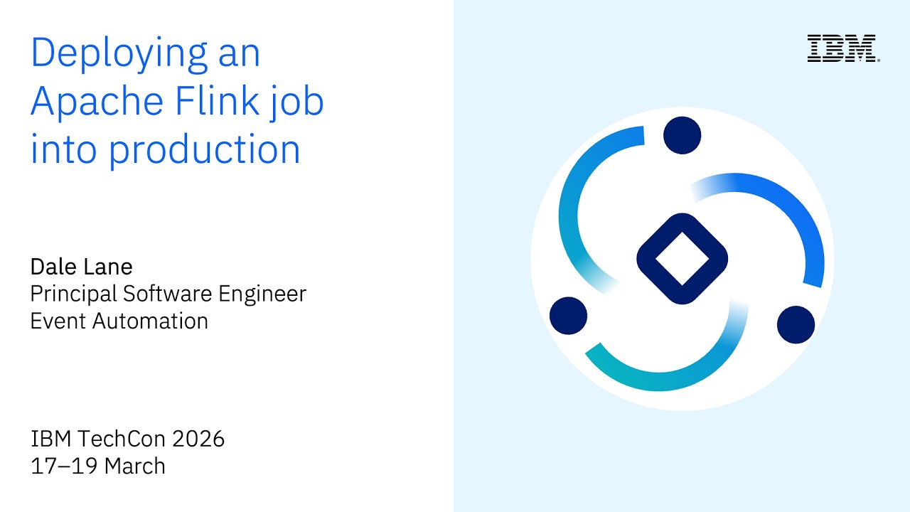TechCon 2026 - Deploying an Apache Flink job into production - YouTube