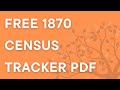 How to use the free 1870 census household tracker pdf from easygenie