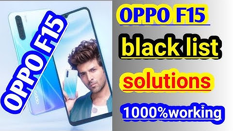 OPPO F15 blacklist settings / oppo all mobile blacklist settings
