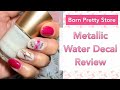 Harunouta Foil Water Decals Review & Mani || Born Pretty Store || 20% Discount Code MMX20