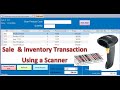 Example of Sale & Inventory Transaction Using a Scanner