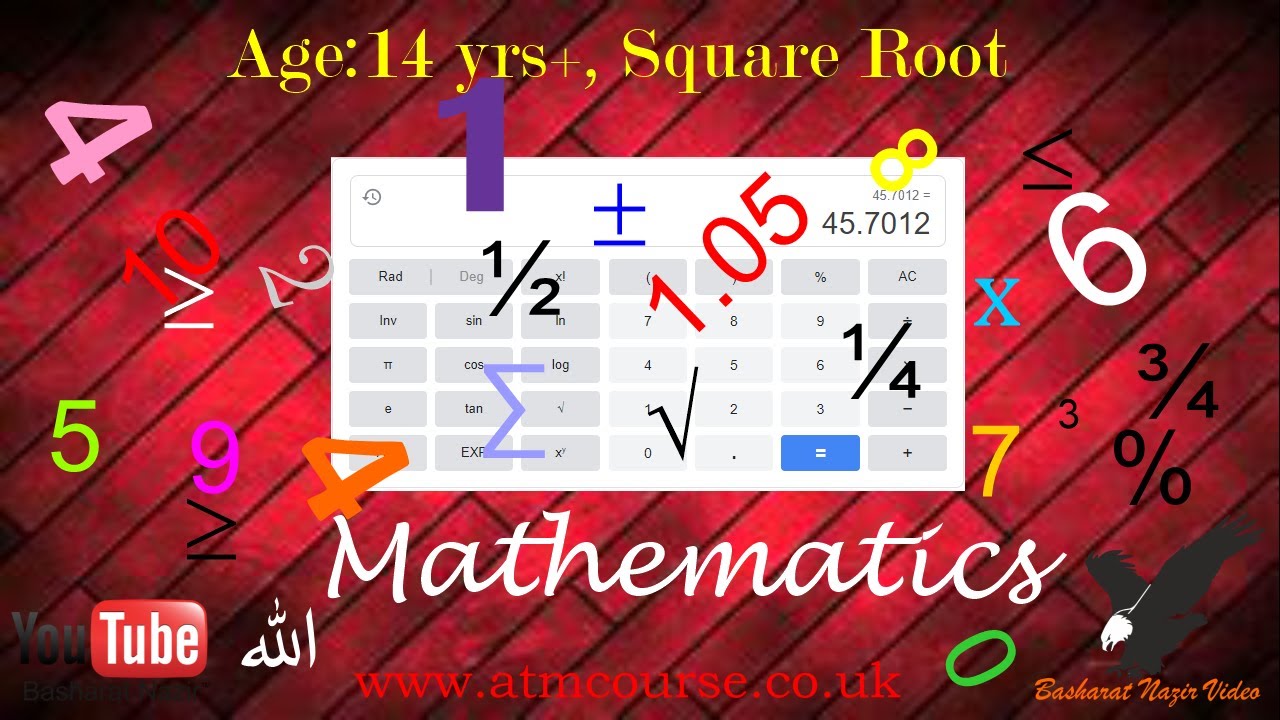 VID145 Age;14 yrs+, Square Root of a Number YouTube
