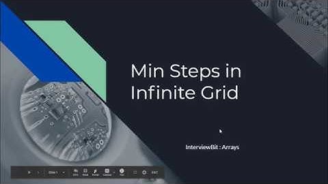 min steps in infinite grid : InterviewBit