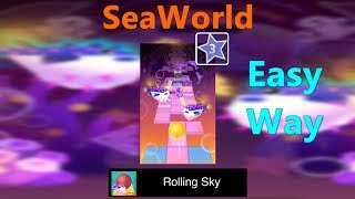 Rolling Sky Bonus 35 - SeaWorld - 100% Completed - Easy Way