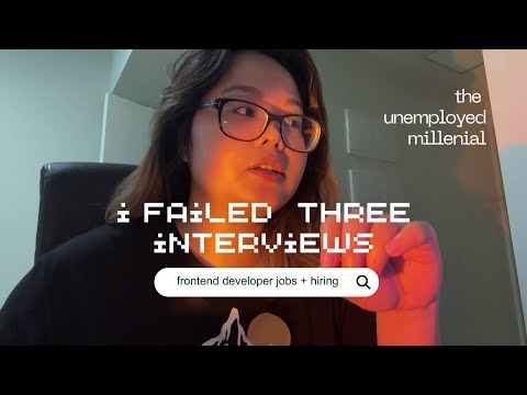 job search vlog | i failed three interviews, insights and realisations, frontend developer